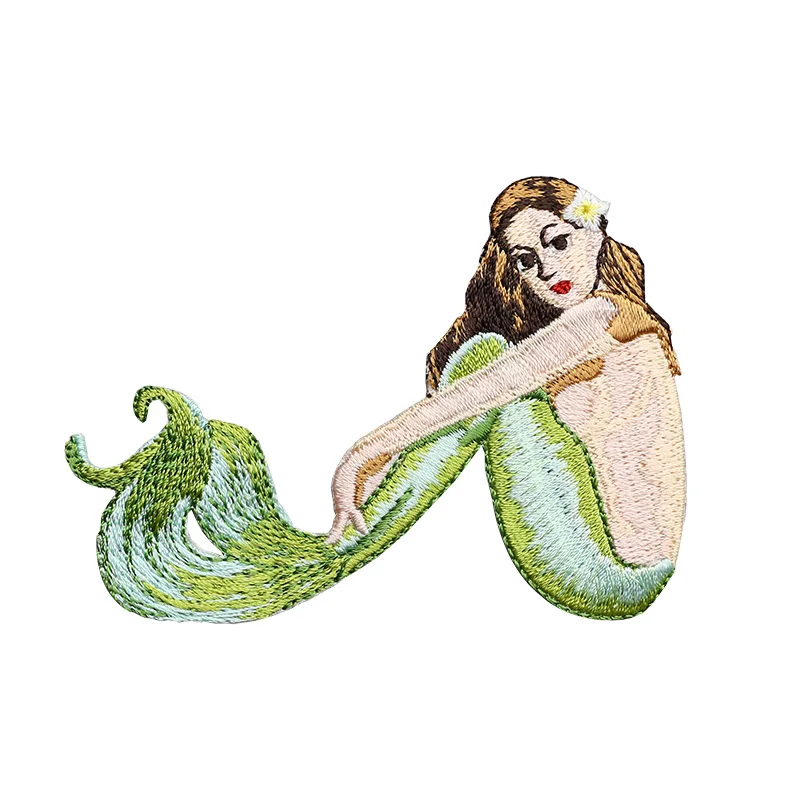 Beauty Mermaid Embroidered Iron On Patch