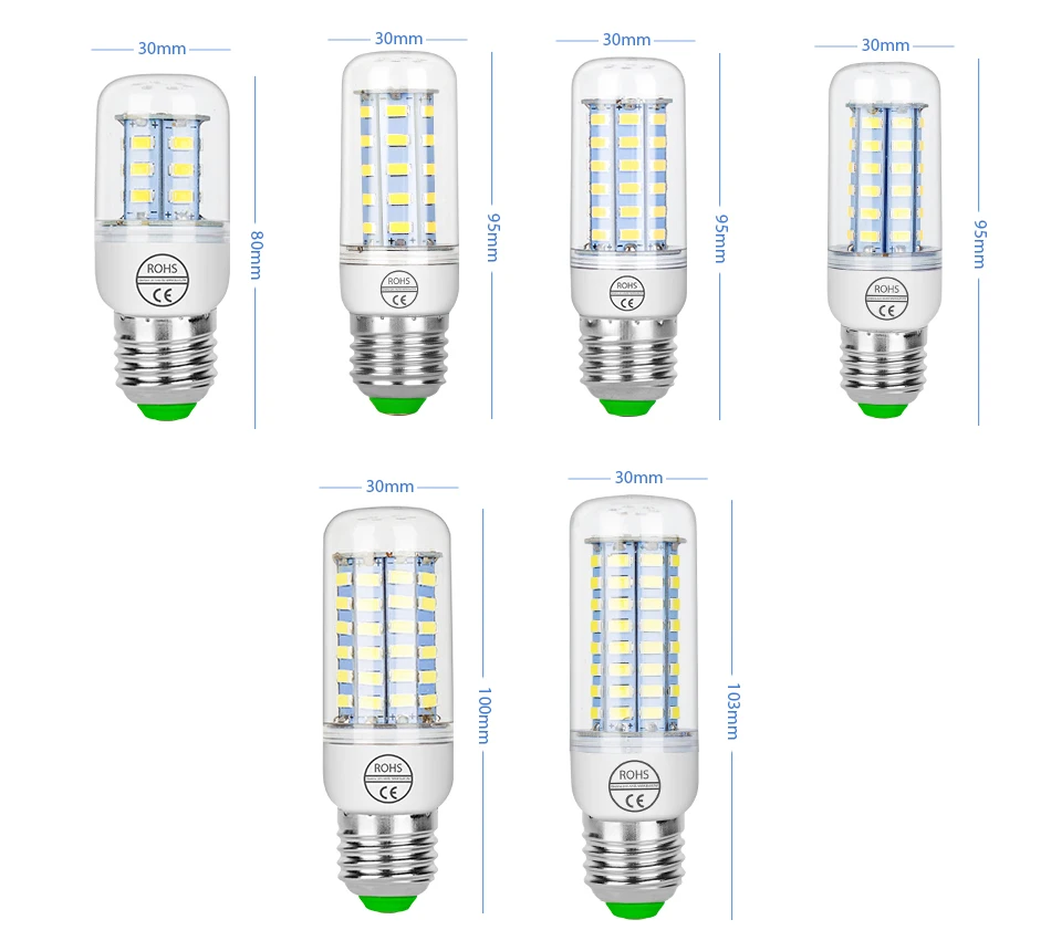 220 В GU10 Светодиодная лампа E14 Светодиодная свеча лампа E27 Кукуруза Лампа G9 Led 3 Вт 5 Вт 7 Вт 9 Вт 12 Вт 15 Вт Bombilla B22 люстра освещение 240 В