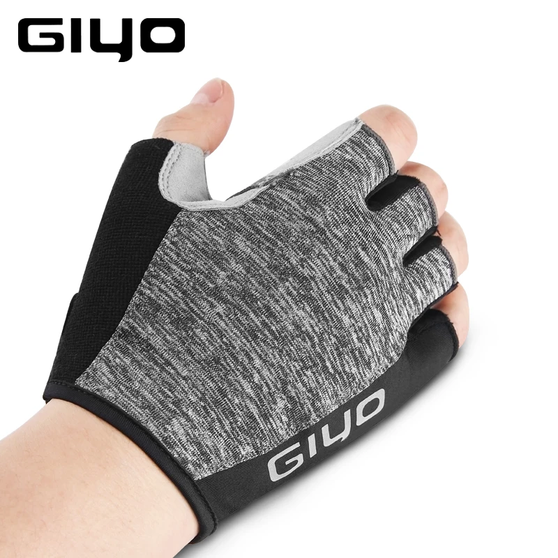 GIYO велосипедные перчатки без пальцев мужские и женские гоночные перчатки для MTB велосипед велосипедные перчатки с укороченными пальцами ciclismo
