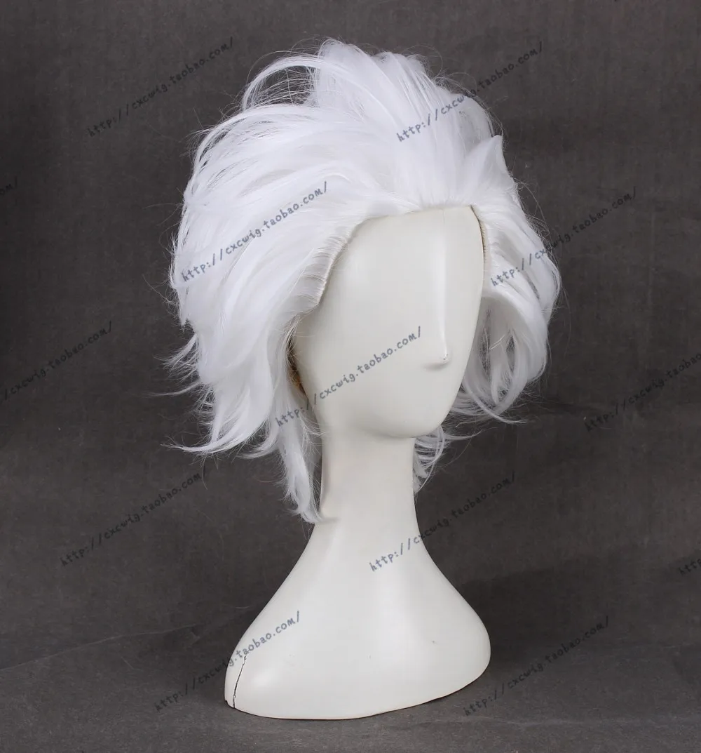Аниме Ursula парик Рик Морти Рик Санчез Косплей парики короткий пушистый слоистый белый синтетический костюм волос+ парик шапка