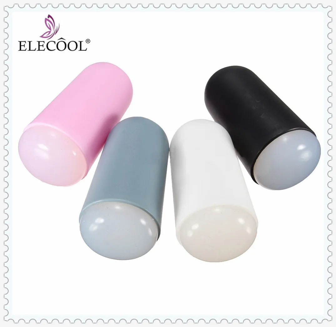 

ELECOOL 1pc Silicone Nail Art Stamper Scraper DIY Nail Art Stamping Template Image Paint Plate Nail Art Stamp Tool Accessories