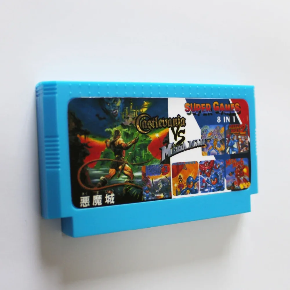 

Castlevania1/2 Mega Man1/2/3/4/5/6 8 bit 60 pins Game Card