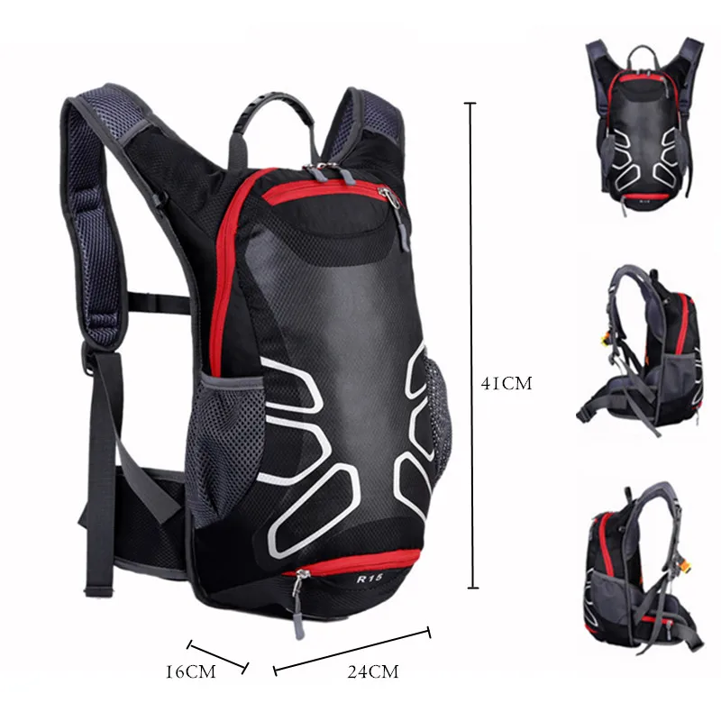 Discount HU WAI JIAN FENG Bicycle Bag Shoulder Backpack Ultralight Sport Riding MTB Hydration Backpack 15L Bike Bicycle Cycling Backpack 4 Discount HU WAI JIAN FENG Bicycle Bag Shoulder Backpack Ultralight Sport Riding MTB Hydration Backpack 15L Bike Bicycle Cycling Backpack 4