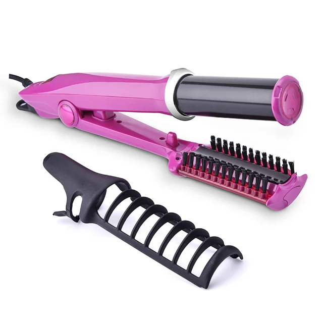 Natura behuizing Aannemelijk Hot Selling Stijltang Kam Borstel Stijltangen Curler voor Multi Hair  Styling 2 in 1 Keramische Stijltang Haar Ijzer|null| - AliExpress