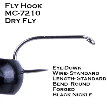

Maximumcatch 100Pcs Fly Tying Hook Fish-Friendly Barbless Dry Fly Fishing Hooks 10-18# High Grade Carbon Steel Fly Hook