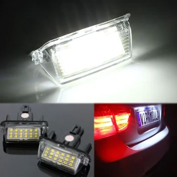 

2Pcs 12V Error Free 18 LED License Number Plate Light Bulb Car Light Fit for Toyota Camry Yaris Hybrid Corolla Avensis SAI Noah