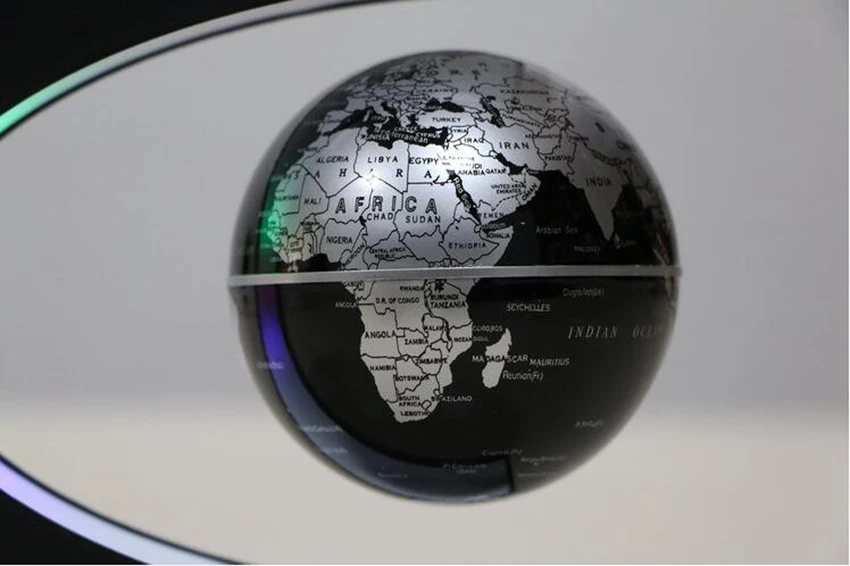 Mapa do Mundo Tellurion com Luz Decoração para Casa Novidade Levitação Magnética Flutuante Globo Escritório Ornamento Led 7 flutuante globo led flutuante tellurion com luz