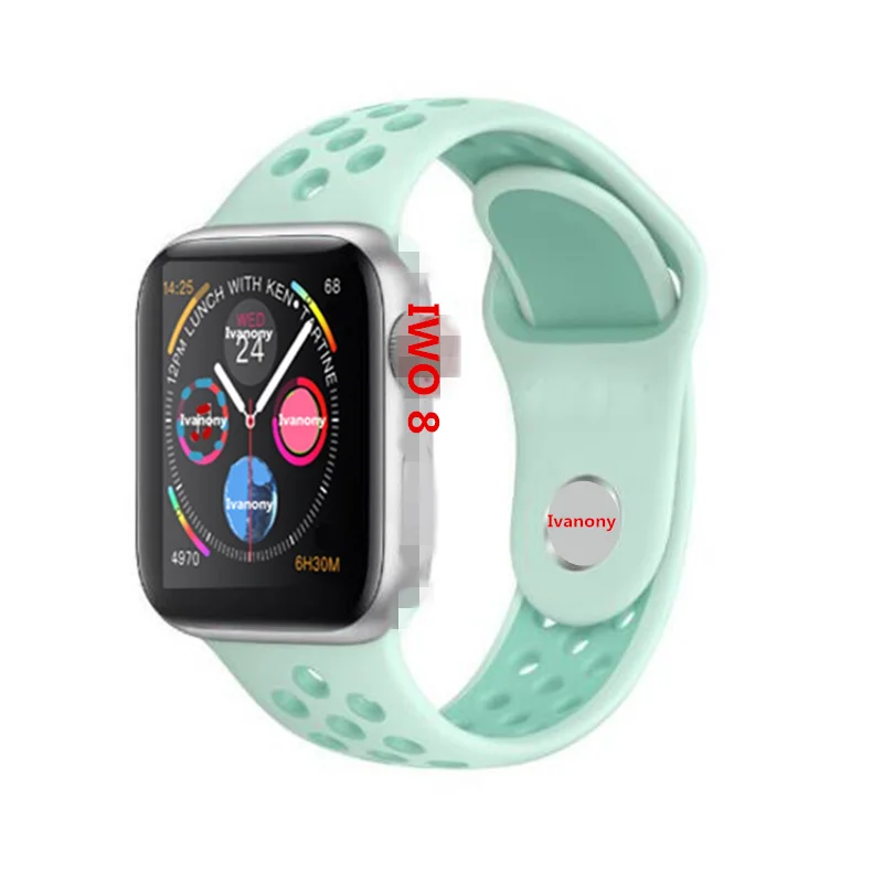 D IWO 8 44mm Bluetooth Smart Watch Series 4 Smartwatch clock hour for ios apple iphone 6 6S 7 7S 8 X PLUS for Samsung Smart Watch - Цвет: D