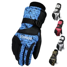 KINEED Зимние Перчатки мужские женские Велосипед мотоперчатки Глава лыжи беговые сноуборд Лыжные Перчатки водонепроницаемый сноуборд Ниже Нуля Перчатки катание на лыжах варежки