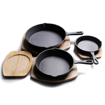 

Non-Stick Pan Cast Iron pot Small Frying Pan kitchen cookware cooking tool pot dinner Mini Paella Eco-Friendly Griddles