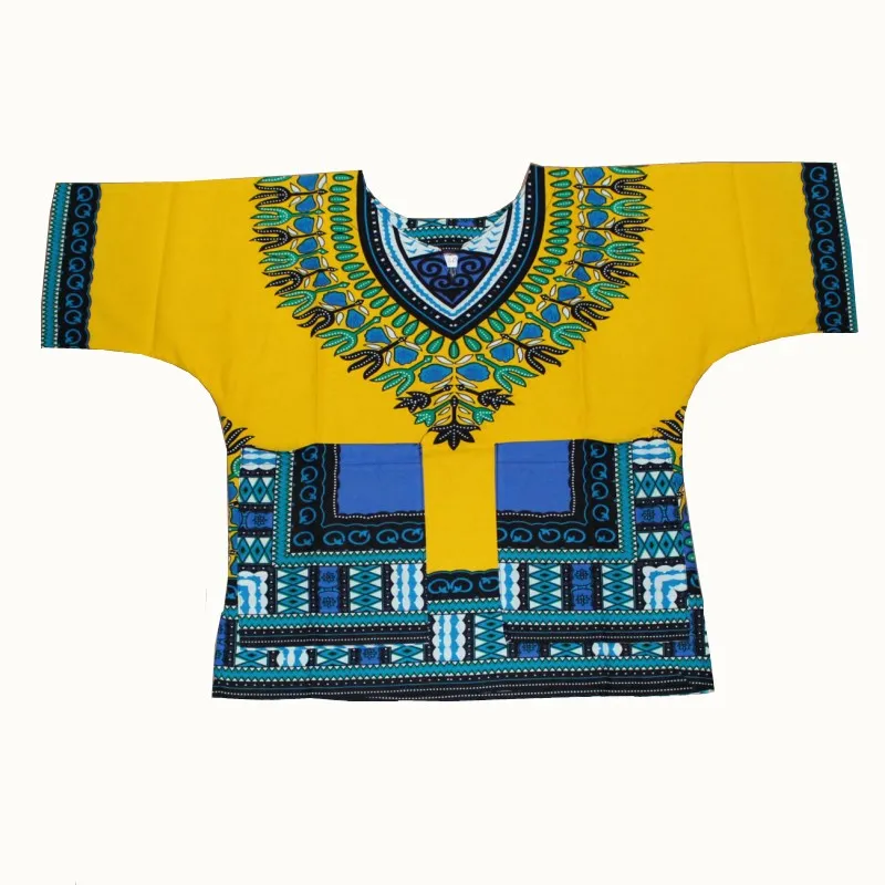 African Style T Shirt Children Costume Kids Child New Fashion Design Traditional African Clothing Print Dashiki T-shirt For Boys and Girls