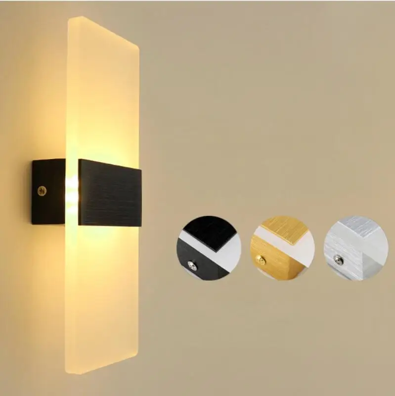 

Modern Wall Lamp AC110V/120V Sconce LED Acrylic Wall Lamp Wall Mounted 6W 10W Wandlamp Bathroom Led Wall Lamp
