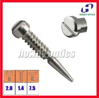 size 2.0x1.4x7.5mm Eyewear Glasses Eyeglasses Optical screw accessories Self aligning screws