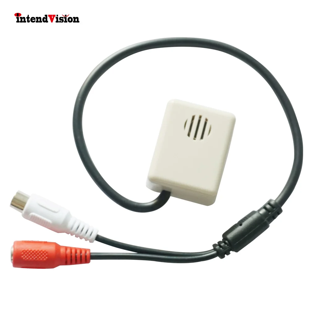 

Intendvision CCTV Microphone Mini Sound Monitor Sensitivity Audio Sound Pick Up For CCTV Surveillance Kits IDS04