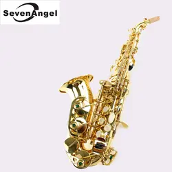 Сопрано Bb тон локоть трубы sax духовой инструмент Саксофоны Западной Инструменты saxofone Саксен Профессиональный музыкальный инструмент