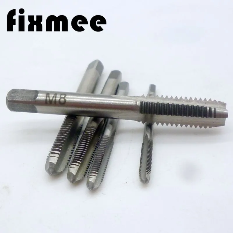 

5pcs HSS Machine Hand Screw Thread Tapper M3 M4 M5 M6 M8 Metric Plug Tap Drill Set Cutting Drill Bits