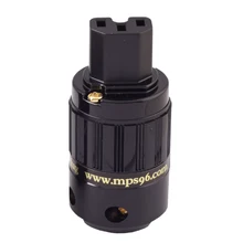 HIFI MPS Геркулес-W HiFi Мощность Pulg кондиционер Вилки разъем 24 К Позолоченные Famale Мощность разъем Усилители домашние 1 шт.