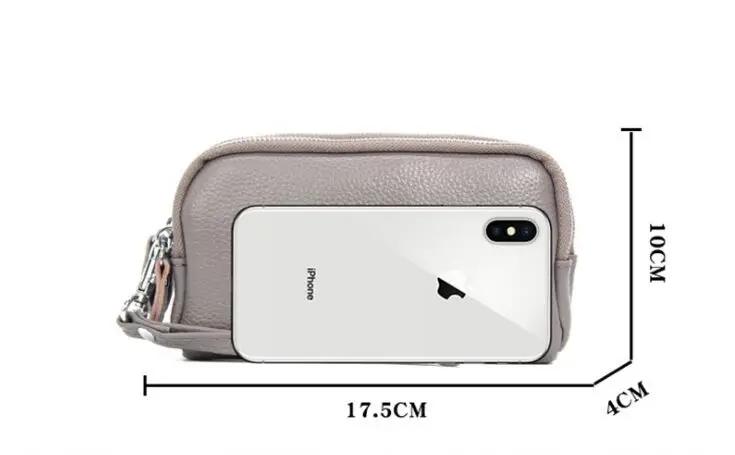 Long Women Wallet Genuine Leather 3 layers Zipper Wristlet Bag Big Capacity Lady Clutch Coin Purse Mobile phone bag 4 colours Long Women Wallet Genuine Leather 3 layers Zipper Wristlet Bag Big Capacity Lady Clutch Coin Purse Mobile phone bag 4 colours