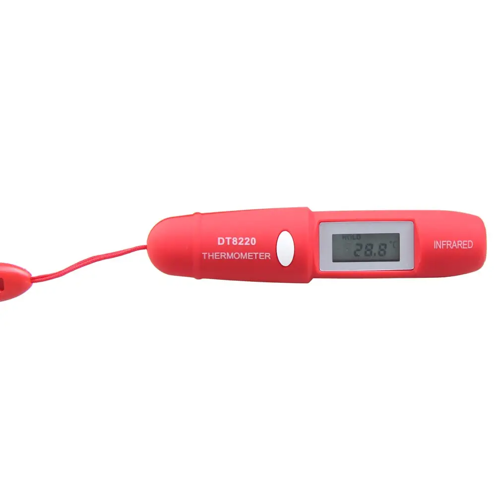 Мини ручка Тип бесконтактный инфракрасный ИК-цифровой ЖК-дисплей термометр с Батарея-M25