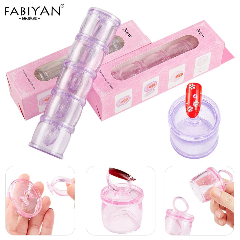 

Detachable 3 Color Nail Art Tip Display Stand Holder Practice Training Storage Manicure Tool Showing Accessories Rack 5Pcs/set