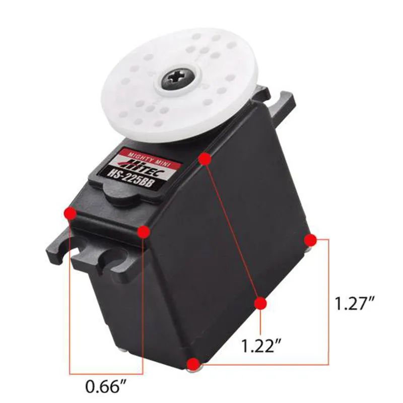 

HS-225BB Mighty Mini Servo anolog lightweight 4.8KG/27g