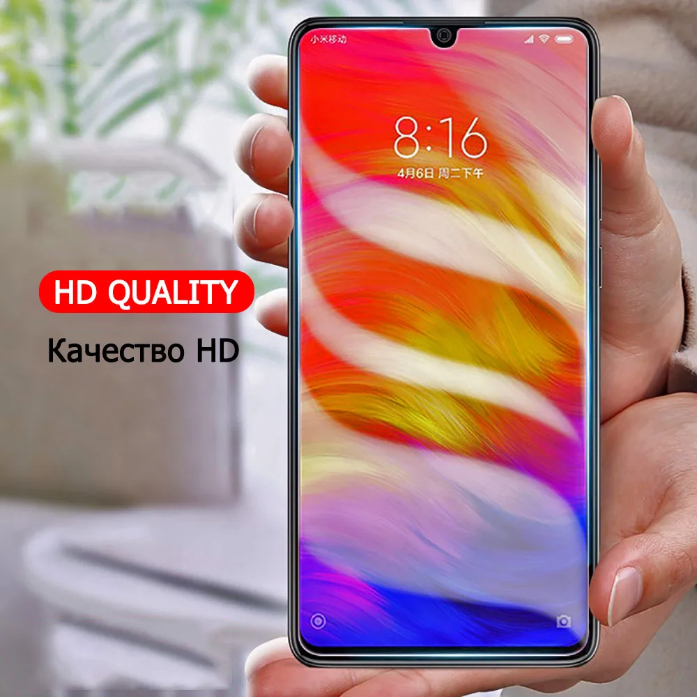 2.5D الزجاج المقسى ل Xiaomi Redmi 7 ملاحظة 6 برو 5 5A رئيس زائد غطاء كامل حجم صغير واقي للشاشة متوافق جراب هاتف