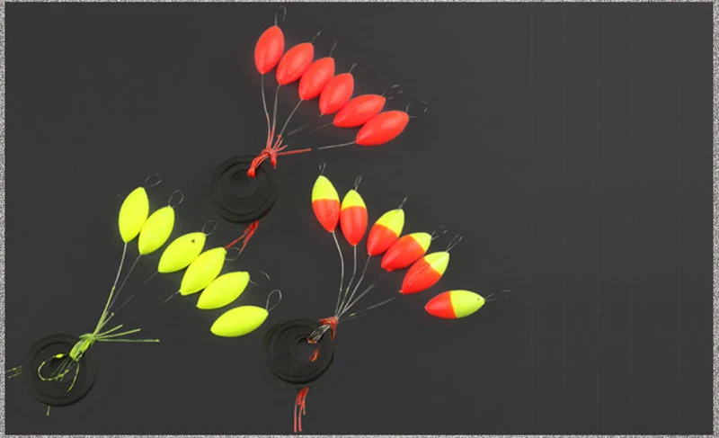 

3 Colors 30pcs Seven-star Float Large Medium Small Size Foam Fishing Float Fishing Tackle Accesories Pesca Buoys 6 in 1 FU018
