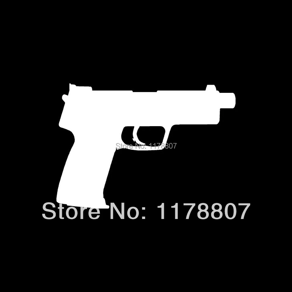 TACTICAL HANDGUN PISTOL Sticker .40 cal 9mm .45 Vinyl for Car Window