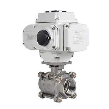 

3 inch NPT Thread 3 Ways Motorized Ball Valve DN80 ANSI Electric Ball Valve On Off Type Stainless Steel 1000WOG Full Port