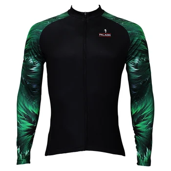 

ILPALADINO Men's Cycling Jerseys Autumn And Spring Long Sleeves Quick Drying Full Zipper Cycling Wear Riding Sportware