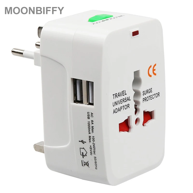 

Electric Plug Power Socket Adapter International Travel Adapter Universal Travel Socket USB Power Charger Converter EU UK US AU