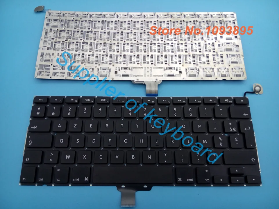 Клавиатура Azerty для Macbook pro 13 &quot 3'' A1278 Unibody MC700 MC724 2009 2010 2011 2012 французская 5