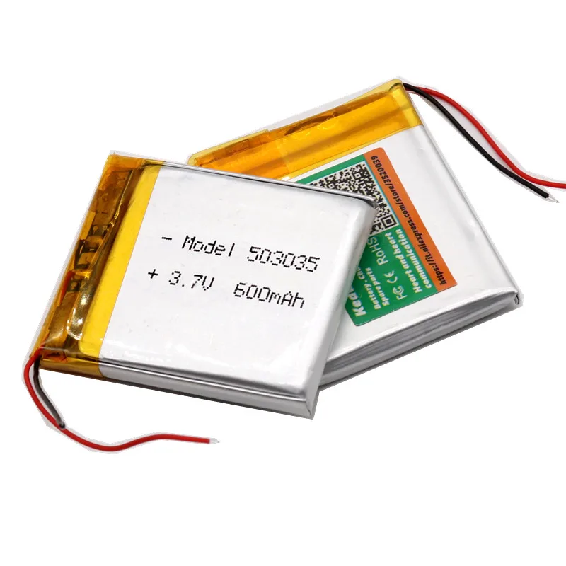 Полимерный аккумулятор 600 mah 3 7 V 503035 умный дом MP3 колонки литий ионный для dvr GPS mp3 mp4