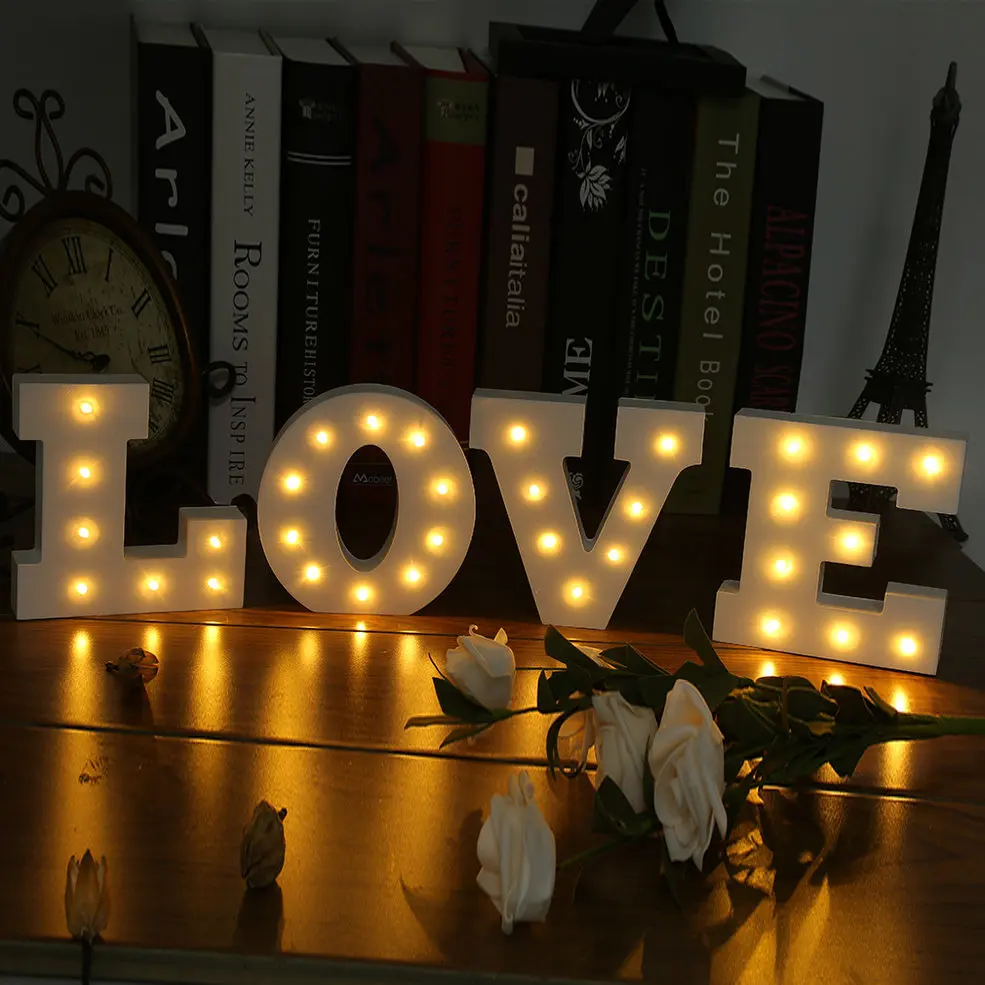 

10pcs 3D 26 White Letter L-Shape LED Marquee Sign Alphabet Light Indoor Night Light Bedroom Wedding Birthday Party Decor