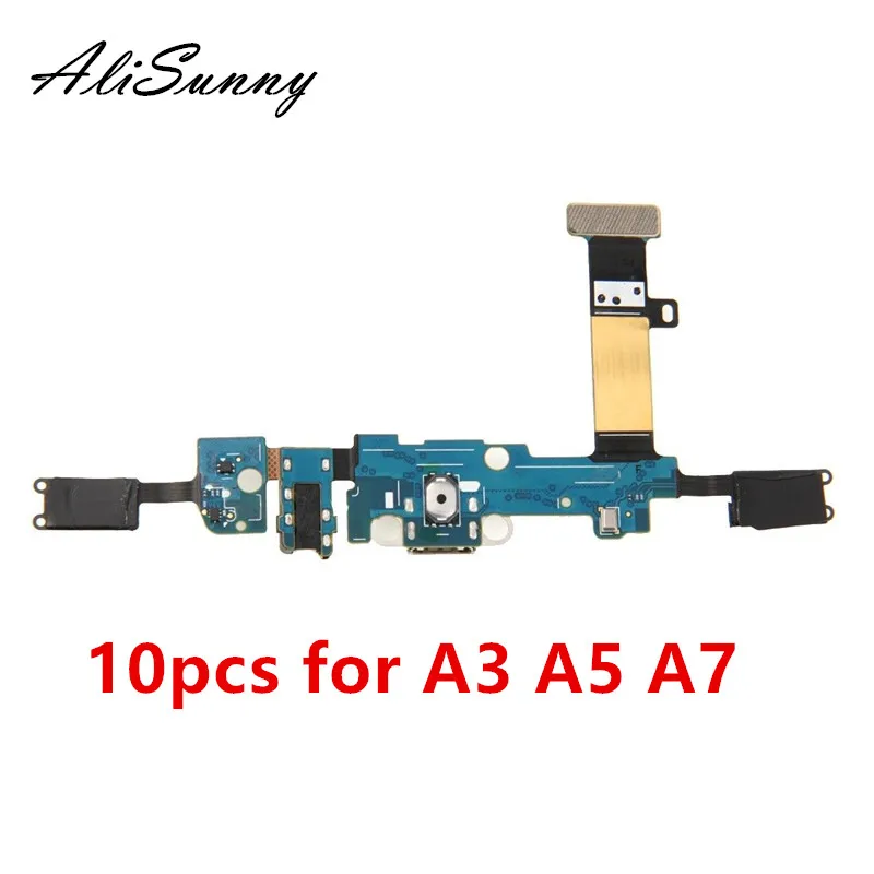 Зарядный кабель AliSunny 10 шт. гибкий для SamSung A3 A5 A7 2015 A300F A500F A700F 2016 A310F A510F A710F док станция с микрофоном|Шлейфы