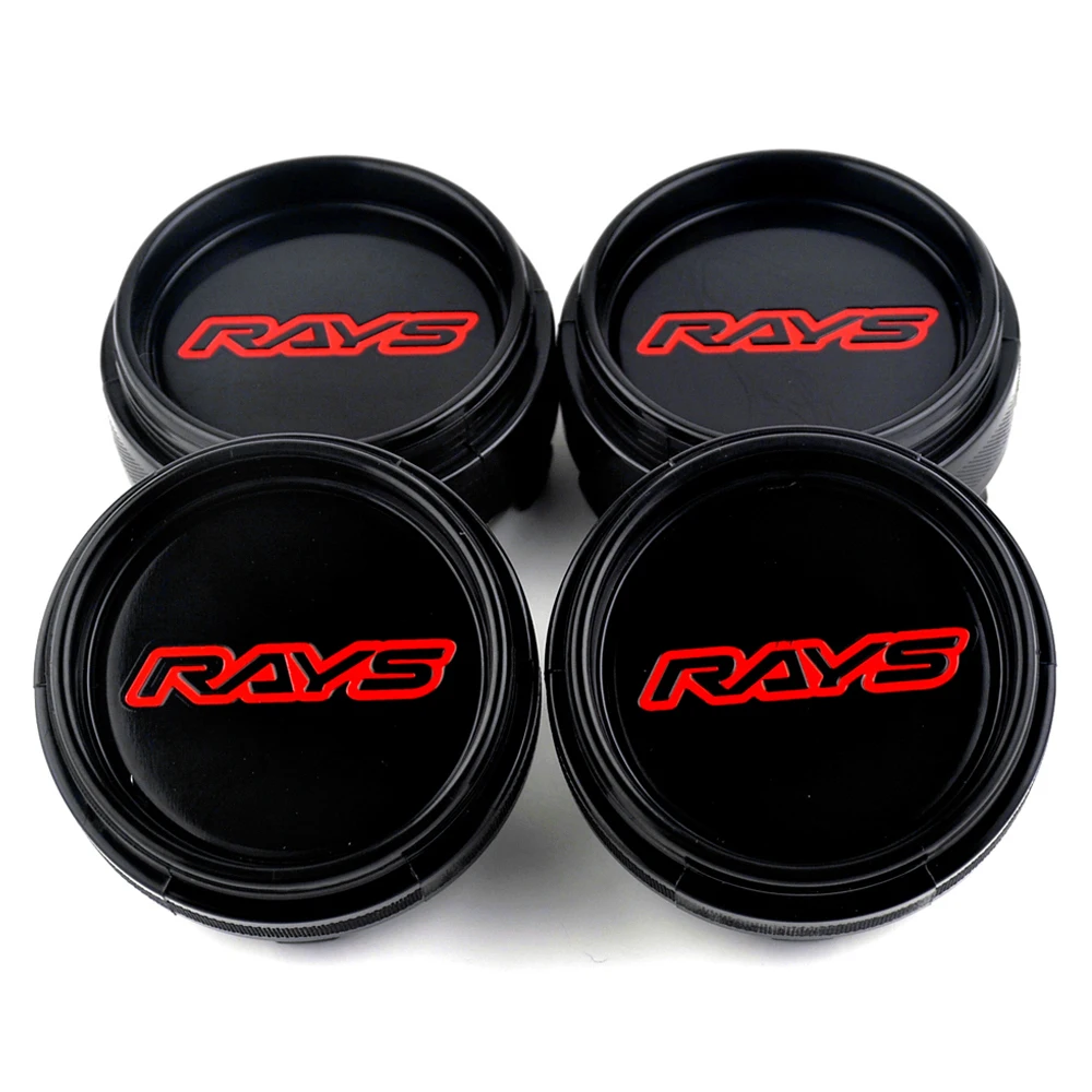 Bonés de Centro 66mm para Raios Roda Corrida Te37 Aro Emblema Calotas Japão Racing Car Styling Acessórios 4 Pcs 14 Cheap Emblemas p roda