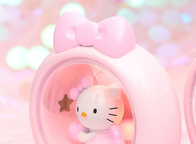 Романтический розовый ночной Светильник hello kitty s, прикроватная лампа для спальни, Звездный светильник KT Cat, милые портативные светодиодные детские ночные светильники, подарки на праздник