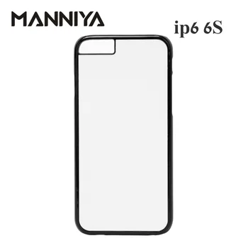 

MANNIYA 2D Sublimation Blank Plastic Case for iphone 6 6s with Aluminum Inserts and tape Free Shipping!100pcs/lot
