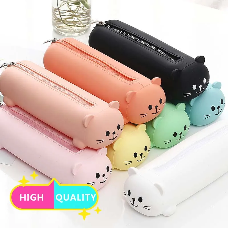 

Creative Pencil Bags bear pen bag school office supplies cute kawaii student prize award birthday gift
