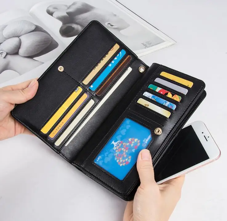 Women Designer Genuine Leather Long Wallet Famous Brands Bee Purse Ladies Long Leather Wallet Luxury Female Tri-color Bag Women Designer Genuine Leather Long Wallet Famous Brands Bee Purse Ladies Long Leather Wallet Luxury Female Tri-color Bag