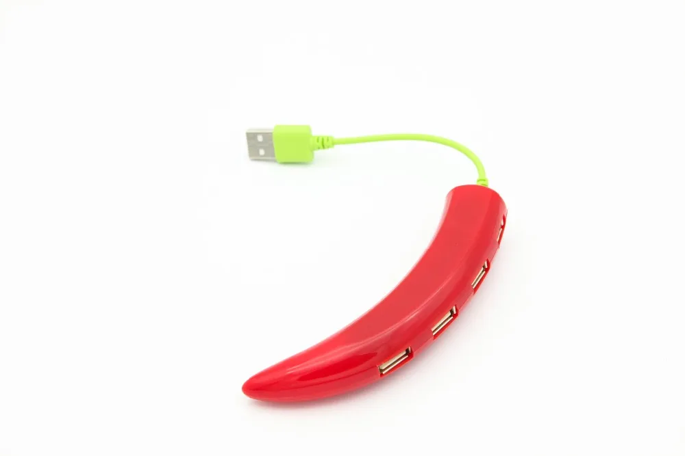 

4 Port High Speed USB 2.0 Splitter Adapter Pepper USB HUB Cable For PC