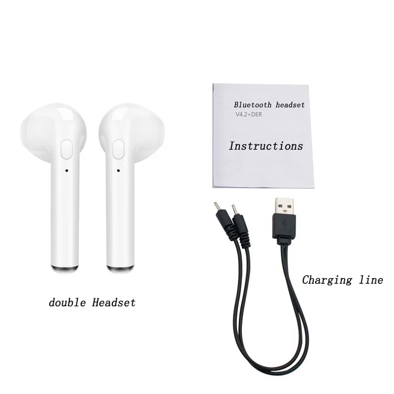 IBesi i7 i7s TWS Bluetooth наушники беспроводные наушники стерео наушники с зарядной коробкой микрофон для iPhone Xiaomi Samsung всех телефонов