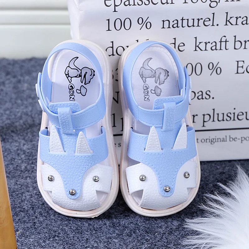 Г. Новая летняя обувь для мальчиков и девочек, сандалии Детские Водонепроницаемые Нескользящие мягкие подошвы Baotou - Цвет: 1