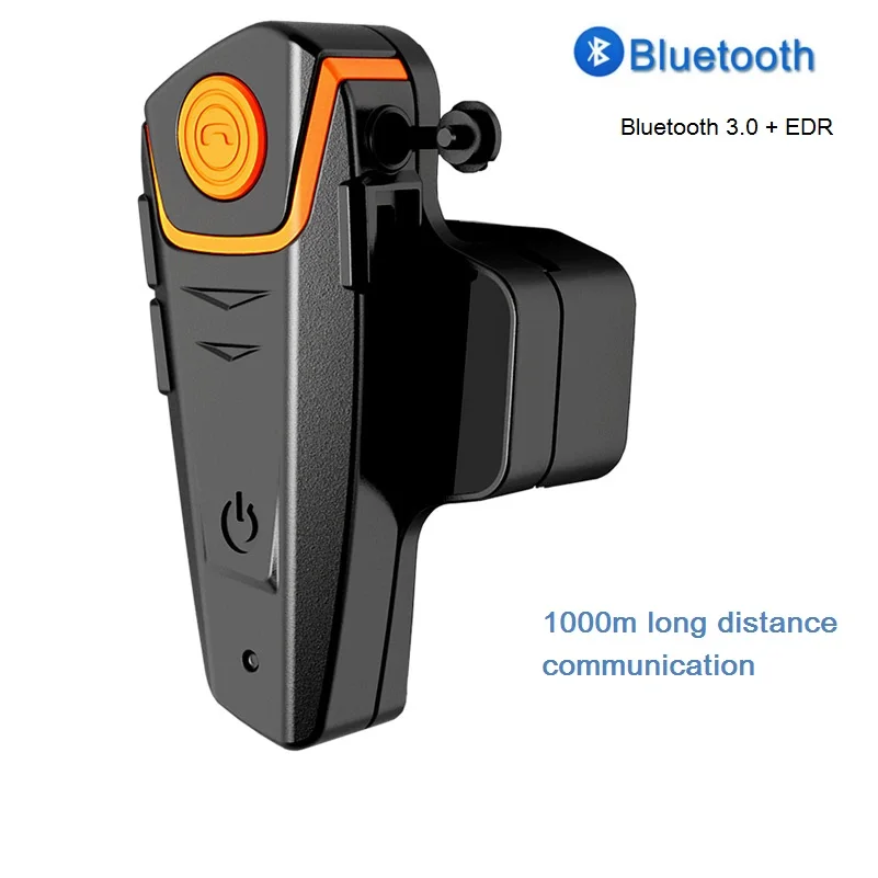 BT S2 гарнитура Bluetooth 1000 м Мотоциклетный шлем домофон Водонепроницаемый громкой