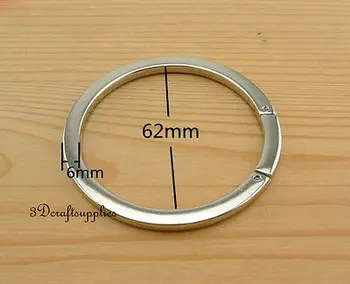 

Spring Gate Ring Snap Clip Trigger alloying nickel 2 1/2 inch 2 pcs U127