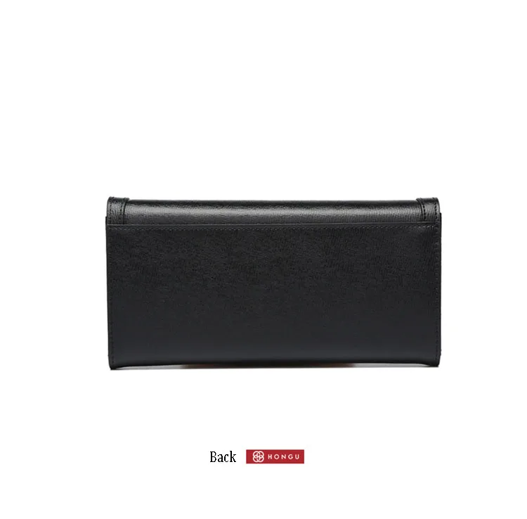 Fashion luxury Long Women Wallets Coin Pocket Multi-function Hand bag Bifold Hasp Female Dollar Bag Girl Natural Genuine Leather  610