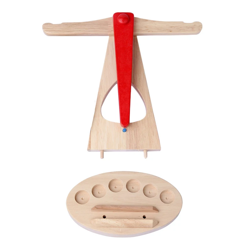 Игрушки Монтессори Обучающие деревянные игрушки для детей раннего обучения детские весы Обучающие приспособления