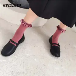 [WPLOIKJD] Японский Harajuku кружевные носки искусство элегантный стиль Meias Feminino Skarpetki сетка корейский стиль женские носки Calcetines Mujer