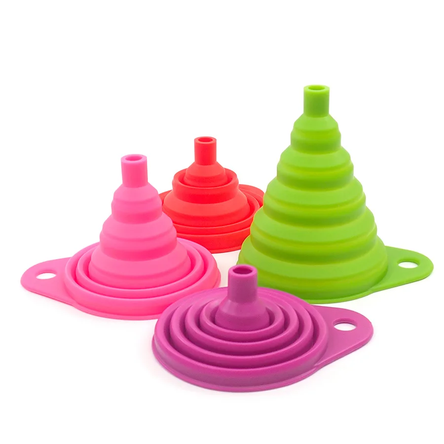 

1pc mini silicone hopper Foldable Funnel Hopper Kitchen Cozinha Cooking Tools Accessories plaster shovel hopper Kitchen Gadgets