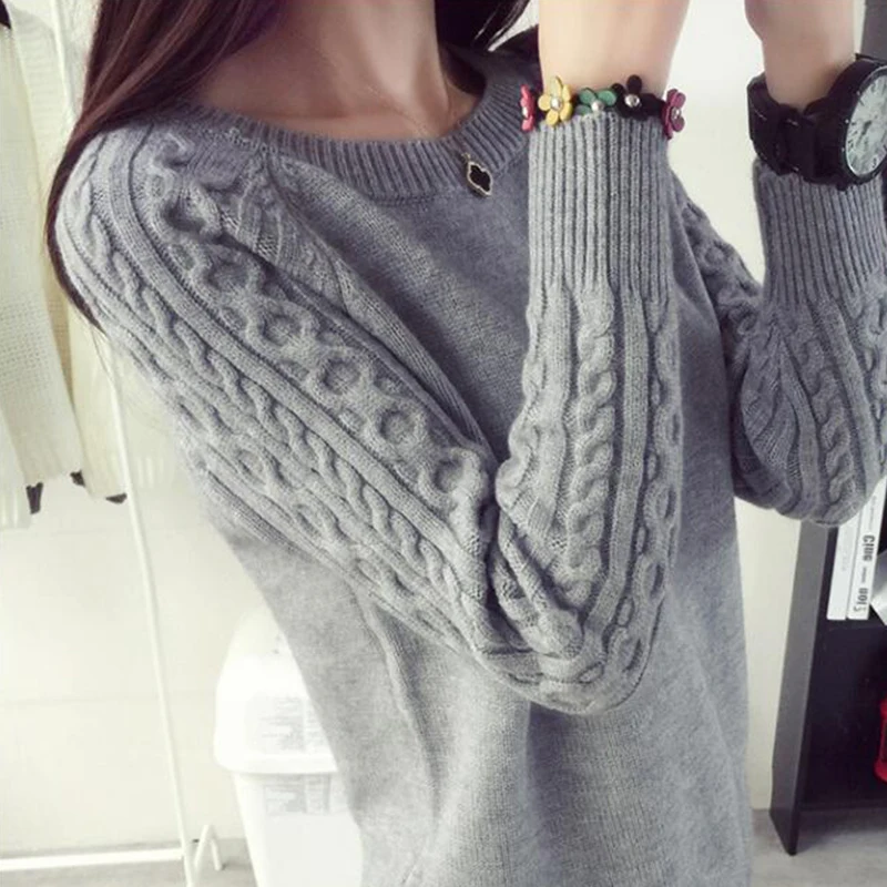 Pаспродажа TIGENA, хит продаж, зимний женский свитер, 2019, вязаный джемпер с длинным рукавом, женский свитер и пуловер, Женский трикотажный пуловер, Женский ...